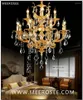 Люстры Meerosee Modern Luxury 12 Arms Crystal люстр легкий золотой подвеска подвеска Luster Lamp для лобби фойе D750 мм H750MM