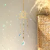 Dekorasyonlar kristal rüzgar çanları rüya yakalayıcı vitray güneş yakalayıcı prizma gökkuşağı üreticisi pencere bahçe dekorasyonu açık Noel hediyesi