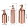 Set 304 Stainless Steel Rose Gold Liquid Soap Bottle Bathroom Push Type Lotion Bottle Subbottling Toilet Hand Sanitizer Bottle