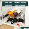 Förvaringsflaskor burkar rack vin rack stapel kylskåp arrangör kök flaska kan hållare bärbar arrangör droppleverans hem gard dhvi6
