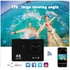 Mini Action Camera Ultra HD 4K / 60fps WiFi 2.0 170d Unterwasser wasserdichte Cam Helm Videoaufnahmekameras Cam Go Sports Pro 240418