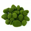 Décorations 10pcs simulation mousse pierre artificielle mousse rocks balle fausse plante verte pour le jardin de jardin décoration créative artisanat créatif