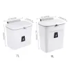 Bags 7/9L Bathroom Trash Can With Lid Garbage bag Wall Mounted Toilet Wastebasket kitchen Hanging Trash Bin trash can kitchen