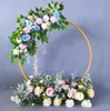 Circolo metallico dell'arco di nozze sfondo in ferro battuto oggetti decorativi oggetti decorativi basili rotondi per lo sfondo del supporto fiore telaio9555720