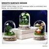Decorative Figurines Glass Bottle Lid Plants DIY Container Miniature Moss Terrarium Landscape Landscaping Bell Jar