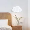 ウォールランプ白い雲の導かれた子供用部屋のベッドサイドランプミニマリストモダンボーイガールベッドルーム保育園の若者の装飾ライト