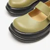Casual Shoes BeauToday Platform Mary Janes Women Cow Leather Round Toe Metal Buckle Strap Chunky Sole Female Lolita Handmade 28446