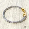 pulseira de moda aço inoxidável corda de arame magnético Buckle Horseshoe Bangle em forma de U Micro Bracelets Incluste em forma de U Acessórios com bolsas de joalheria por atacado