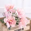 Flores secas seda de orquídea artificial flores de alta calidad ramo de lujo de alta calidad para flores rosadas