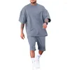 Tracksuits masculin 2024 Été sets homme t-shirt à manches courtes et shorts de jogging masculin sport gymnase de gym