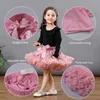 Baby flickor tyll tutu kjol ballerina pettiskirt fluffy barn balett kjolar för festdans prinsessa flicka tyllkläder 1-10y 240429
