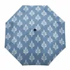 Umbrellas abstractas flores a mano dibujada a mano paraguas de viaje plegamiento portátil parasol a prueba de viento