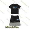 Designer High Quality Men's Trapstar T Shirt Set Letter Embroidered Tracksuit Short Sleeve Plush Shorts Motion Current 875