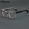 Okulary przeciwsłoneczne Ramki 56911 Stripe Stripe Octan Optyczna Rama Wysokiej jakości Kwadrat Kwadratowe szklanki leopradów Mężczyzn na receptę okular