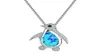 Chains Fashion Trend Exquisite Opal Little Penguin Shape Ladies Birthday Gift Necklace Anniversary Party Jewelry Whole2244562
