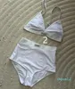 2024 Beach Bra Set Classic Letters Swimwear for Women Embroidery Lingerie Underwear