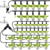 Dekoracje 5m30m Mgrynowanie na zewnątrz System chłodzenia ogrodu nawadnianie podlewanie 1/4 '' Dysze z mosiądzu 4/7 mm wąż do szklarni patio