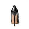 Klänningskor Arden Furtado 2024 Spring Fashion Women's Pointed Toe Stilettos klackar Sexig elegant slip-on Red White Pumps Party 45