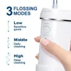 Portable Water Flosser Oral Irrigator Dental Water Jet Pick Mouth Washing Machine for Teeth Cleaning Floss Device Thread 140ml 240429