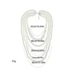 Vintage Imitation Pearl Choker Necklace Art Deco Flapper Accessories for Women White Multi-Layer Imitation Pearl Neckors 240428