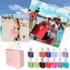 Large Capacity Beach Bag Waterproof Sandproof Solid Color Shoulder Bag Outdoor Travel Tote Bag Storage Package For Women Handbag