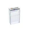 Transparent Cigarette Case With Lighter King Size 20Pcs Cigarettes Rechargeable Flameless Windproof Arc Lighter