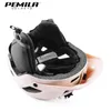 PEMILA 2 In 1 Four Seasons Cycling Helmet MTB Road Bicycle Safety Cap Racing Warm Removable Ear Protection Bike 240422