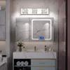 ZUZITO 6 Lights Bathroom Vanity Light LED Crystal Vanity Lighting Over Mirror White Light (6000K) - Elegant and Modern Fixture for Brightening Your Space