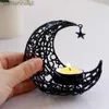 Kaarsen Eid Mubarak Candle Holder 2024 Ramadan Kareem Banner Ramadan Decoratie voor Home Islamitische Moslim Party Decor Eid Al Adha Gifts D240429