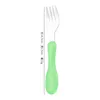 Forks 1-5pcs Silicone Toy Feeding Spoon Treinando crianças aprendem a comer colheres de cartoon Bamboo Fiber Baby Plate