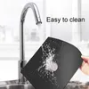 Table Mats Thickened Gas Stove Protection Mat Easy To Clean Washable Repeated Use Black Kitchen Tools Oil-resistant Silver