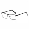 Zonnebrillen May Flower Men Square Metal Grote frame Reading Presbyopia bril Reader 1,25 1.75 2.0 2.25 2.5 2.75 3,0 3,5 4 4,5 5,0 5,5 6.0