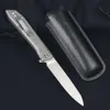 EDC Custom Titanium Handle LogenGeless Folding Knife Utility Portable Outdoor Survival Knife