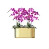 Pflanzer Töpfe leichte Luxus -Eisenkunst kreative Schmetterlingsorchideen Blumenstopf Behälter Einfache Metallplatte Desktop Home Dekoration Q240429