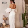 Robe de mariée exquise pour femme Sexe Slit sans bretelles manches détachables à lacets en lacets de mariée se paillettes Vestido personnalisées 240425