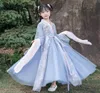 その他の芸術と工芸夏の女の子刺繍中国スタイルスーパーフェアリーコスチュームチルドレン039SパフォーマンスダンスドレスP6610963