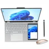 NOVO Intel N95 Processador IPS IPS 15,6 polegadas Dual Screen Laptop Computador de laptop +7 polegada Touch Screen Handrogetão N5105 Notebook comercial PC Computers Super Thin