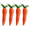 Fleurs décoratives décor de maison légumes mini jouets artificiels carottes fausses décorations de carottes fausses