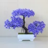 Dekorative Blumen Mini Künstliche Kiefernpflanzen Bonsai gefälschte Baum Ornamente Plastiklandschaft Simulation für home Desktop Decors Geschenk