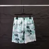 Shorts Shorts Shorts Shorts Shorts Stampa di fiamma verde sciolta Shorts Shorts 2 pezzi Summer Male Casual on Vacation Outfit Set 3329