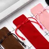 100st Pencil Case Multicolor Double -Sided Thick Flannel Gift Pen Packaging Bag Partihandel - Bihe