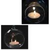 Candles Brand 1PC Hanging Tealight Holder Glass ORB Terrarium Glass Globe Candle Holder Candlestick Wedding Bar Decor