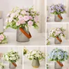 Dekorativa blommor Fake Bloom Decor Elegant Artificial Rose Branch med STEM för Home Wedding Party Faux Silk Flower Inomhus Fotunning