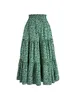 Skirts Flower pleated layered hem brushed skiing spring/summer womens casual skiingL2429