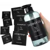 Ustaw wodoodporne etykiety butelek z podzroczystą szampon Odżywki ręczne prysznicowe naklejki na butelkę