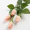 Dekorativa blommor 10-pack konstgjord verklig touch rosen fuktgivande knopp falsk heminredning bröllopsfest evenemang blommor arrangemang bukett