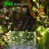 Dekorationen 1000 LEDs Hinterhof Solar Outdoor Lichter Ins Garten 100m Fee für Hochzeit ästhetische grüne Ramadan Dekoration Weihnachten