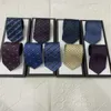 Cravat 2024 Men's Tie Designer Silk Letter Jacquard Woven Woven Woved a Bridey Styles Wedding Casual and Business