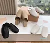 Suède muilezels slippers sandaalglaasjes dames vierkante kop plat slip op schoenen mocassins slippers fabrieksschoenen fabrieksschoenen