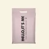 Face 50pcs Thank You Merchandise Bags Shopping Bags for Goodie Bags,party,stores,boutique,clothes,reusable Plastic Bags with Handle